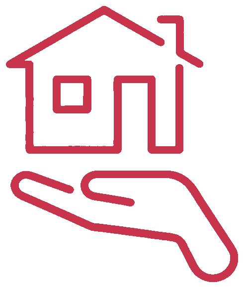 Golden Years ADHC logo: a house cradled in an open hand